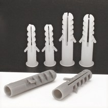 콘크리트 석고보드 석고 스크류 토우 앙카 볼트 m4-m8plastic 확장 파이프 등반 벽 호랑이 확장 벽 플러그 볼트 플라스틱 접착제 색상 흰색 회색 은못, 50개, 회색 m4x20