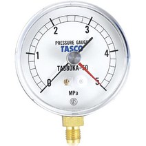 Ichinen TASCO TA148AF-270 기밀 테스트용 압력 게이지 설치 바늘 유형 3.0인치(75mm), 75φ + 압력 스케일: 0 - 5 MPa개