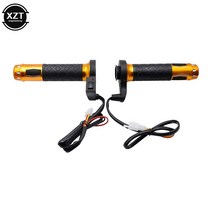 오토바이열선 그립 핸들열선 USB 12V 핫 모터바이크 ATV 스쿠터 전기 히팅 22mm 바 핸드 워머 알루미늄 모토 2 개, 01 금