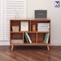 MCOMPANY 선반 정리 사무용 책상 책꽂이 책장 간이 수납장 인테리어 책상위 수납함 서랍 나무 원목 낮은 정리대 2단 미니 전면 분리 책상용 책 정리함 프린터 80*24*62