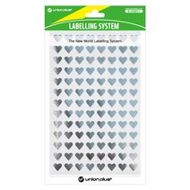 유니온플러스 unionplus 하트스티커(328/은색) UL-328SV 8x9mm 1개