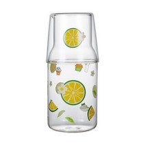 침대 옆 물병 디켄터 구강 세척제 병 침실 호텔 홈용 투명 유리 주전자, 분명한, 150ml, 1개
