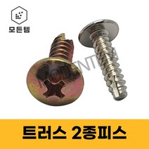 트러스2종나사 2종피스 태핑나사 소량판매 아연 니켈, 천연색TH2종나사 M3.5 x 12mm(40개)