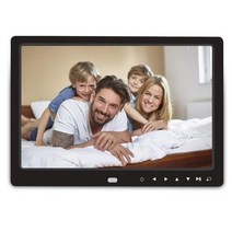 전자액자 스마트 디지털액자 12인치 1080p HD 포토 프레임 앰프 원격 제어 지원 32g sd 앰프 사진 앰프용 USB 비디오 사진 프레임 r30, 오 플러그, 검은색