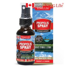 Canada 캐나다정품 통라이프- 플라보노이드637mg- 프로폴리스 스프레이30ml-구강 향균작용 항산화에 도움을줄수있음-1병, 30g, 1병 스포이드타입