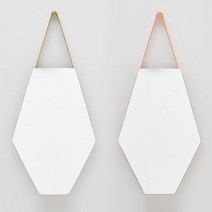 푸른숲 6각거울 화장대거울, 핑크골드