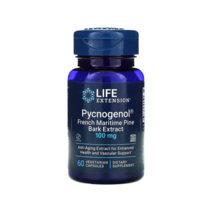 라이프익스텐션 피크노제놀 프랑스 해안 소나무껍질 추출물 파인바크 100mg 60 베지캡슐 Pycnogenol French Maritime Pine Bark