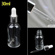 미니유리공병 화장품유리공병 스포이드유리공병 30ml 유리공병 공용기 공병 화장품용기 스포이드병 향수공병 유리스포이드병, 1