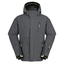 남성용 겨울 스키 재킷 산악용 방수 따뜻한 단열 스노우 코트 추운 날씨 방풍 스노보드 파카 블랙. Small