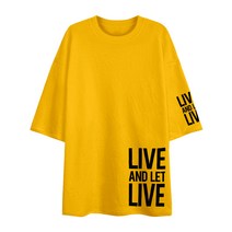 엠제이스타 5부티 오버핏 반팔티 라이브 캐주얼 티셔츠
