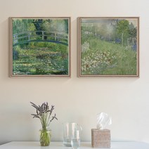 세계 명화액자 60종 소형 캔버스 빈센트 반 고흐 해바라기 클림트 모네 그림 선물, 24.IA이브 클라인-무제, 캔버스액자, 6호