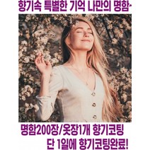 마이비아 향기명함 판촉물 차량걸이형, 복돈향