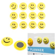 12P 웃는얼굴 원형자석 예쁜굳즈 미술관굿즈 둥근얇은자석