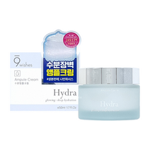 나인위시스 하이드라 앰플 크림 50ml 48시간 보습 지속력 선사, 1개