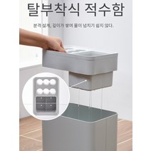 플라스틱 물빠짐 우산수납선반 우산꽂이 우산 정리함, 회색 둥근 구멍 6개  사각형 4개