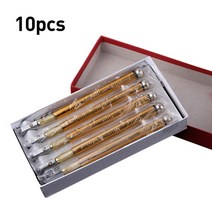 유리 커터 절단 금속 손잡이 스틸 유리 라인석 자체 윤활유 피드 팁 안경 공예 유약 도구, [02] 10pcs