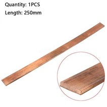 1pcs 99.9% 순수 구리 구리 스트립 레드 coppsr 패드 구리 호일 구리 플레이트 바 DIY CNC 소재 250mm 길이, 1x15x250mm
