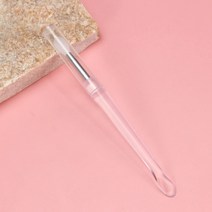 립 브러쉬 실리콘 립스틱 어플리케이터 캡 메이크업 도구 다기능 블렌딩 스틱 미용, [02] clear