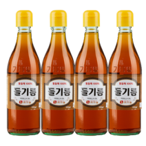 진솔 전통압착방식 들기름, 350ml, 4개