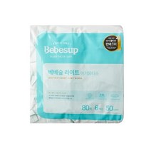 베베숲 라이트 물티슈 (캡) 80매x6개입
