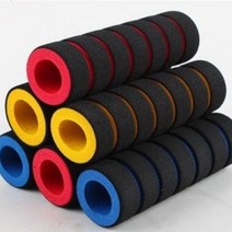 그립 스펀지 미끄럼방지 스폰지 고무손잡이 쿠션, 엘로우HR001354