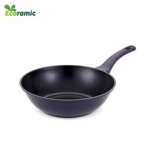[단품] 에코라믹 최신상 블랙사파이어 IH 28cm 웍 프라이팬, 상세페이지참조, 1개