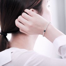 가배리본 볼드앤씬 원석은팔찌 DIYSET 은팔찌만들기 [레시피포함] 팔찌