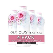 Olay Fresh Outlast 바디워시 B3 장미수 스위트 넥타 22 Fl Oz 4개입, 장미._22 Fl Oz (Pack of 4)