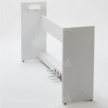 쌍열 스탠드 거미다리 디지털 피아노 무대 거치대 전자키보드 선반 Roland 나무 세 개의 페달, 흰색 fp-7f 나무 프레임 세 개의 페달