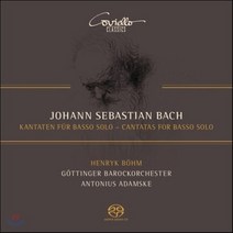 JOHANN SEBASTIAN BACH - CANTATAS FOR BASSO SOLO/ HENRYK BOHM ANTONIUS ADAMSKE SACD HYBRID 바흐: 베이스 독창 칸타타 56 82 158번 - 헨리크 뵘 EU수입반, 1CD