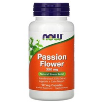 나우푸드 패션플라워 시계꽃 350mg 베지캡슐 90정, 나우푸드 시계꽃 350mg 식물성캡슐 90정