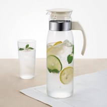 하리오 슬림 냉장고 손잡이 물병, 화이트