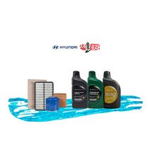 올뉴 투싼 TL 1.6 터보 가솔린 순정 엔진오일세트, 쉘 Eco 5리터 엔진오일, 오일필터 + 에어크리너 필터
