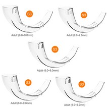 재사용 가능한 블레이드 신생아 어린이 성인 풀 터치 스크린 수술 삽관 유연한 밀러 디지털 비디오 후두경 4 개, 09 5 Pcs S3 blades