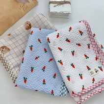 ZOOBICO 강아지 여름용 피크닉 시원한 블랭킷 써머 블랭킷 애착담요 (3color), 당근 블루
