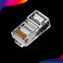 넥스트유 NEXT-RJ45C6 Cat.6 고성능 플러그 RJ-45 UTP 기가 랜커넥터 8P8C 모듈 3팁 100개 1박스