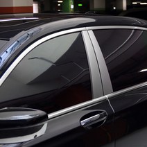 JS automotive 더뉴QM6 차량전용 B필러 메탈크롬 튜닝 몰딩 인테리어 자동차 실외 스티커용품, 메탈크롬 B필러_더뉴QM6