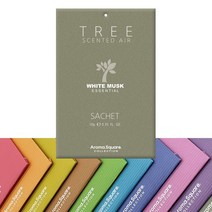 인터바겐 아로마스퀘어 사쉐 트리 방향제 옷장 실내 차량용 걸이형 행낭 디퓨저, 화이트 머스크 L(20g)