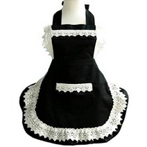 Hyzrz Lovely Home Work Adjustable Apron Shop Cake Kitchen Cooking Aprons for Women Girls with Pocket, 1