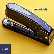목공 타카총 360 회전식 고중량 스테이플러 246 쉬운 긴 학교 종이 사무실 제본 용품, 01 5360R blue