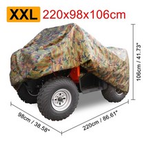 210D 옥스포드 천 방수 ATV 커버 바이크 오토바이 비치 쿼드 오프로드 태양 비 방지 보호, [09] Camouflage XXL