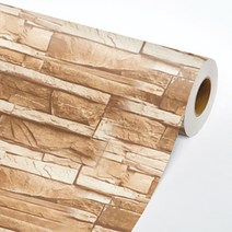 [온라이프] 알뜰 무늬목 시트지 50cm*2M 주방 싱크대 가구 보수 시트, 09. MDB-07(리얼벽돌 캐라멜)