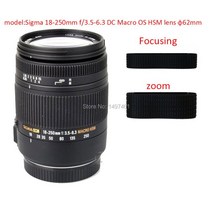 시그마 18-250mm f/3.5-6.3 DC 매크로 OS HSM 렌즈(φ62mm)용 그립 줌 고무 링 수리 부품, 보여진 바와 같이, 확대/축소 및 초점, 1개