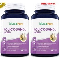 폴리코사놀 100mg 대사기능 낮은 콜레스테롤 지원 180 캡슐 x2, 1개