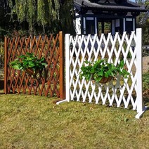 Starry 조립식 화단울타리 펜스 심플 보드 접이식 마당, 지면 삽입하다/높이 1.2m/최대2.0m