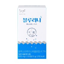 메디포스트/ 블루리나/블루 스피루리나/ 콜레스테롤 개선/ /피코시아닌/고단백질/ 스피루니아/ 콜레스테롤 개선/ 영양제 120정/, 600mg × 120 정