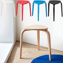 이케아 쉬레 원목 스툴 5종 다용도 미니 의자 보조 간이 스툴 북유럽 감성 인테리어 소품, 블랙 (504.349.77)