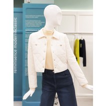 ZOOC 카라넥 크롭 누빔 재킷 V231PSF903(1466491)