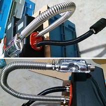 자동차머플러튜닝 배기팁 자동차마후라 머플러팁 60cm 자동차 스테인레스 스틸 소재 원형, 없음