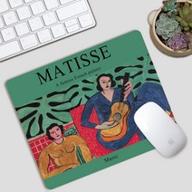 헨리 Matisse 고무 정밀 작은 마우스 패드 노트북 휴대용 비 슬립 테이블 패드 작은 마우스 패드, 헨리 Matisse 2_210X260mm